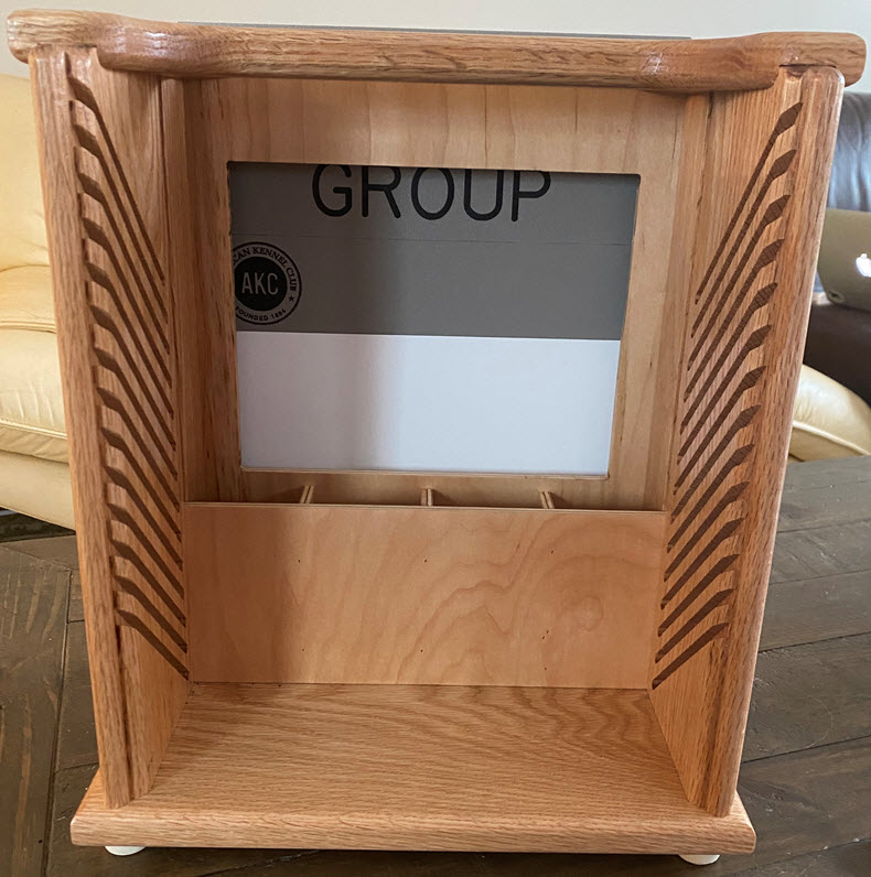 Dog Show Photography Sign with Box (Back) built by Jim Landry