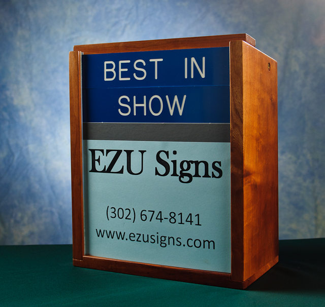 Dog Show Photography Sign with Box (Front) built by Frank Woelfling