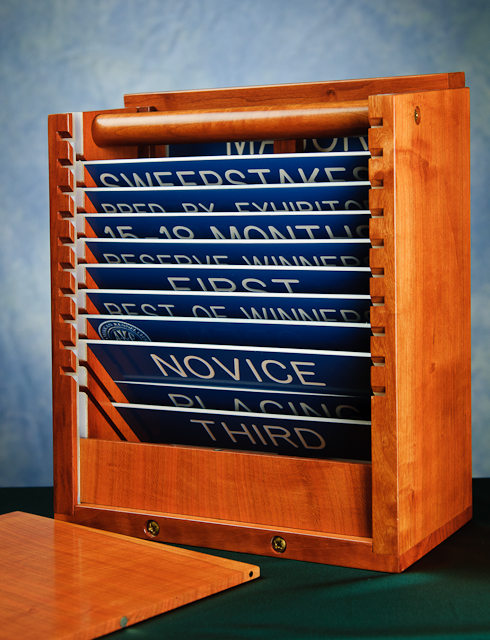 Dog Show Photography Sign with Box (Back) built by Frank Woelfling