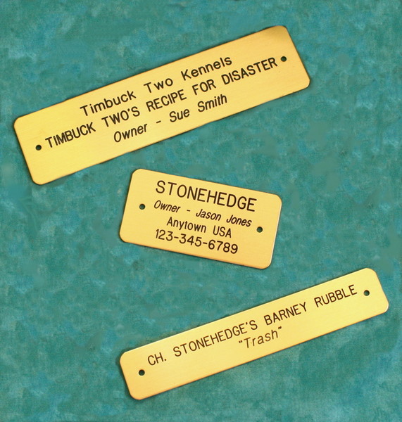 Brass Crate Signs