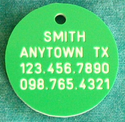 Pet ID Tag - Red